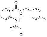 2-(2-CHLORO-ACETYLAMINO)-N-(4-METHYL-BENZYL)-BENZAMIDE 结构式