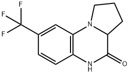 8-(三氟甲基)-1,2,3,3A-四氢吡咯并[1,2-A]喹喔啉-4(5H)-酮 结构式