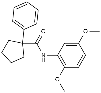 N-(2,5-Dimethoxyphenyl)(phenylcyclopentyl)formamide 结构式