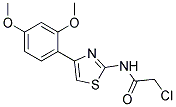 2-CHLORO-N-[4-(2,4-DIMETHOXYPHENYL)-1,3-THIAZOL-2-YL]ACETAMIDE 结构式