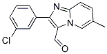2-(3-CHLORO-PHENYL)-6-METHYL-IMIDAZO[1,2-A]PYRIDINE-3-CARBALDEHYDE 结构式