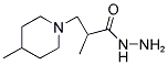 2-METHYL-3-(4-METHYLPIPERIDIN-1-YL)PROPANOHYDRAZIDE 结构式