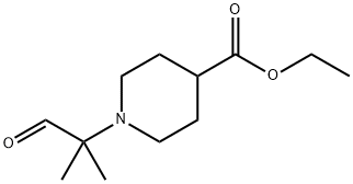 ETHYL 1-(1,1-DIMETHYL-2-OXOETHYL)-4-PIPERIDINECARBOXYLATE 结构式