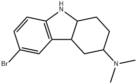 (6-BROMO-2,3,4,4A,9,9A-HEXAHYDRO-1H-CARBAZOL-3-YL)-DIMETHYL-AMINE 结构式