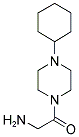 2-AMINO-1-(4-CYCLOHEXYL-PIPERAZIN-1-YL)-ETHANONE 结构式