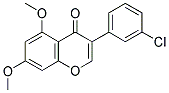 3'-CHLORO-5,7-DIMETHOXYISOFLAVONE 结构式