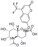 4-三氟甲基伞形酮-Α-D-唾液酸 结构式