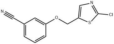 3-[(2-Chloro-5-thiazolyl)methoxy]benzonitrile 结构式