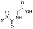 氘代乙酰(D3)氨基乙酸 结构式