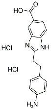 2-[2-(4-AMINO-PHENYL)-ETHYL]-1 H-BENZOIMIDAZOLE-5-CARBOXYLIC ACID DIHYDROCHLORIDE 结构式