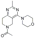 6-ACETYL-2-METHYL-4-MORPHOLIN-4-YL-5,6,7,8-TETRAHYDROPYRIDO[4,3-D]PYRIMIDINE 结构式