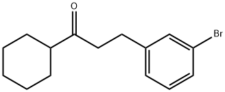 2-(3-BROMOPHENYL)ETHYL CYCLOHEXYL KETONE 结构式