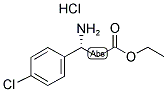 (R)-3-AMINO-3-(4-CHLORO-PHENYL)-PROPIONIC ACID ETHYL ESTER HCL 结构式