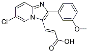 3-[6-CHLORO-2-(3-METHOXY-PHENYL)-IMIDAZO[1,2-A]-PYRIDIN-3-YL]-ACRYLIC ACID 结构式