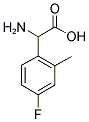2-氨基-2-(4-氟-2-甲基苯基)乙酸 结构式