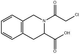 2-(2-氯乙酰基)-1,2,3,4-四氢异喹啉-3-羧酸 结构式