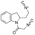 N-2-ISOCYANOETHYL-2,3-DIHYDROINDOLO-1-ISOCYANO-ACETAMIDE 结构式
