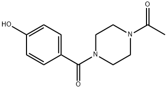 4-[(4-ACETYLPIPERAZIN-1-YL)CARBONYL]PHENOL 结构式