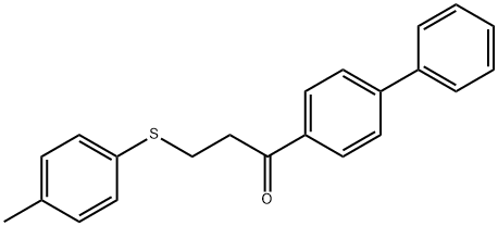 1-[1,1'-Biphenyl]-4-yl-3-[(4-methylphenyl)sulfanyl]-1-propanone 结构式