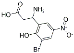 3-AMINO-3-(3-BROMO-2-HYDROXY-5-NITRO-PHENYL)-PROPIONIC ACID 结构式