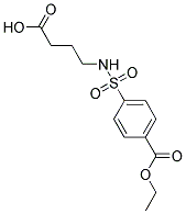 4-([[4-(ETHOXYCARBONYL)PHENYL]SULFONYL]AMINO)BUTANOIC ACID 结构式