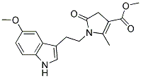 METHYL 1-[2-(5-METHOXY-1H-INDOL-3-YL)ETHYL]-2-METHYL-5-OXO-4,5-DIHYDRO-1H-PYRROLE-3-CARBOXYLATE 结构式