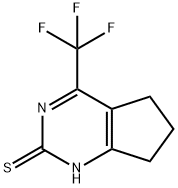 4-(三氟甲基)-1,5,6,7-四氢-2H-环戊二烯[D]嘧啶-2-硫酮 结构式