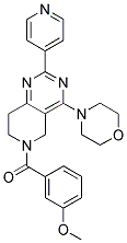 (3-METHOXY-PHENYL)-(4-MORPHOLIN-4-YL-2-PYRIDIN-4-YL-7,8-DIHYDRO-5H-PYRIDO[4,3-D]PYRIMIDIN-6-YL)-METHANONE 结构式