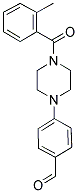 4-[4-(2-METHYLBENZOYL)PIPERAZIN-1-YL]BENZALDEHYDE 结构式