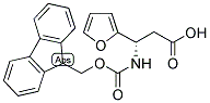 N-FMOC-S-3-氨基-3-(2-呋喃基)丙酸 结构式