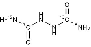 1,2-HYDRAZINEDICARBOXAMIDE-13C2,15N2 结构式