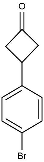 3-(4-Bromophenyl)-cyclobutan-1-one 结构式