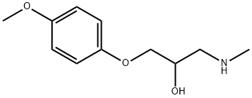 1-(4-METHOXY-PHENOXY)-3-METHYLAMINO-PROPAN-2-OL 结构式