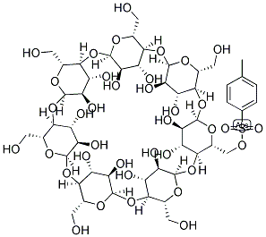 6-O-MONOTOLUENESULFONYL-BETA-CYCLODEXTRIN 结构式