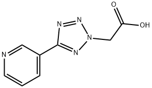 (5-吡啶-3-基-2H-四唑-2-基)乙酸 结构式