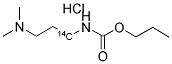 (RL) PROPAMOCARB HYDROCHLORIDE, 3-, [DIMETHYLAMINO PROPYLAMINE-1-14C] 结构式