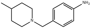 4-[(4-甲基哌啶-1-基)甲基]苯胺 结构式