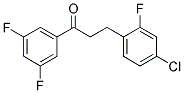 3-(4-CHLORO-2-FLUOROPHENYL)-3',5'-DIFLUOROPROPIOPHENONE 结构式