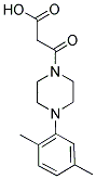3-[4-(2,5-Dimethylphenyl)piperazin-1-yl]-3-oxopropanoic acid 结构式