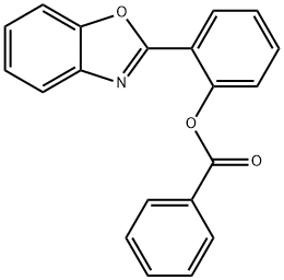 2-(2-BENZOXAZOLYL)PHENYL BENZOATE 结构式