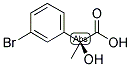 (S)-2-HYDROXY-2-METHYL(3-BROMOBENZENE)ACETIC ACID 结构式