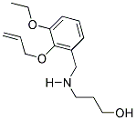 3-([2-(ALLYLOXY)-3-ETHOXYBENZYL]AMINO)PROPAN-1-OL 结构式