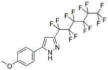 3-PERFLUOROHEXYL-5-(4-METHOXYPHENYL)PYRAZOLE 结构式