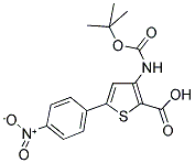 3-TERT-BUTOXYCARBONYLAMINO-5-(4-NITROPHENYL)THIOPHENE-2-CARBOXYLIC ACID 结构式