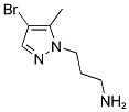 3-(4-BROMO-5-METHYL-1H-PYRAZOL-1-YL)-1-PROPANAMINE 结构式