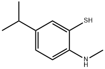 5-ISOPROPYL-2-(METHYLAMINO)BENZENETHIOL 结构式