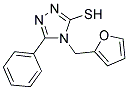 4-(2-FURYLMETHYL)-5-PHENYL-4H-1,2,4-TRIAZOLE-3-THIOL 结构式