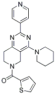 (4-PIPERIDIN-1-YL-2-PYRIDIN-4-YL-7,8-DIHYDRO-5H-PYRIDO[4,3-D]PYRIMIDIN-6-YL)-THIOPHEN-2-YL-METHANONE 结构式