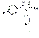 5-(4-CHLOROPHENYL)-4-(4-ETHOXYPHENYL)-4H-1,2,4-TRIAZOLE-3-THIOL 结构式