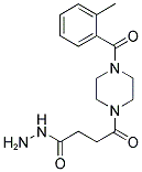 4-[4-(2-METHYL-BENZOYL)-PIPERAZIN-1-YL]-4-OXO-BUTYRIC ACID HYDRAZIDE 结构式